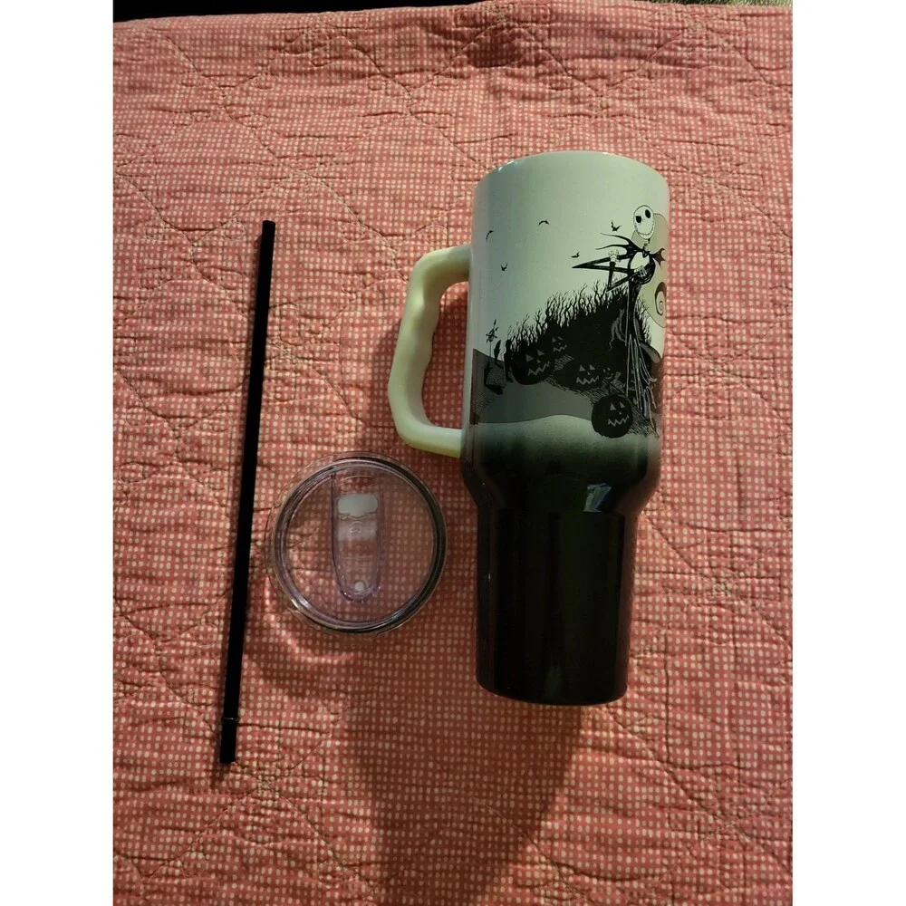 Nightmare Before Christmas Jack Skellington Tumbler with Straw